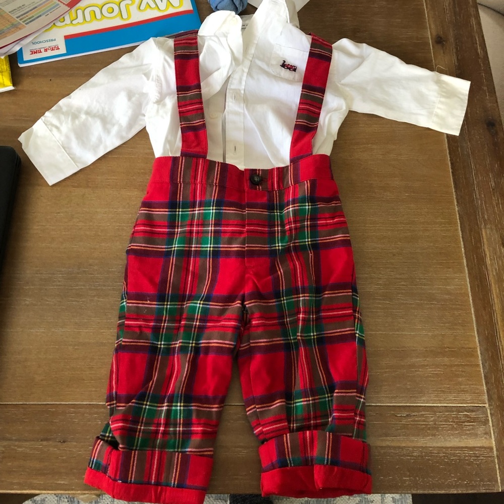Janie and Jack Baby Boys Christmas outfit